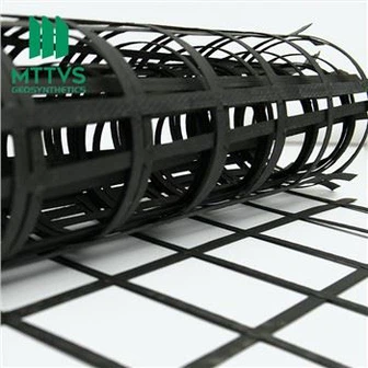 Geomalla de soldadura biaxial de acero y plástico